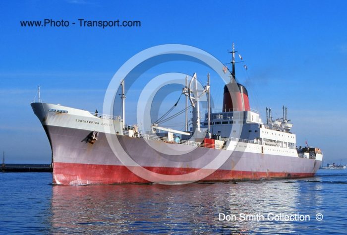 SOUTHAMPTON CASTLE - Cargo