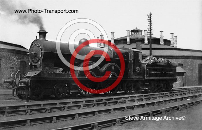 Lancashire & Yorkshire Railway "Highflyer" 4-4-2 No.1403 at York,South Roundhouse.