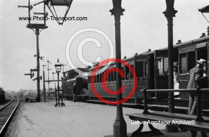 London Brighton & South Coast Railway  Billinton "E5" class 0-6-2 Tank No.573 "Nutborne" at Balham Station.