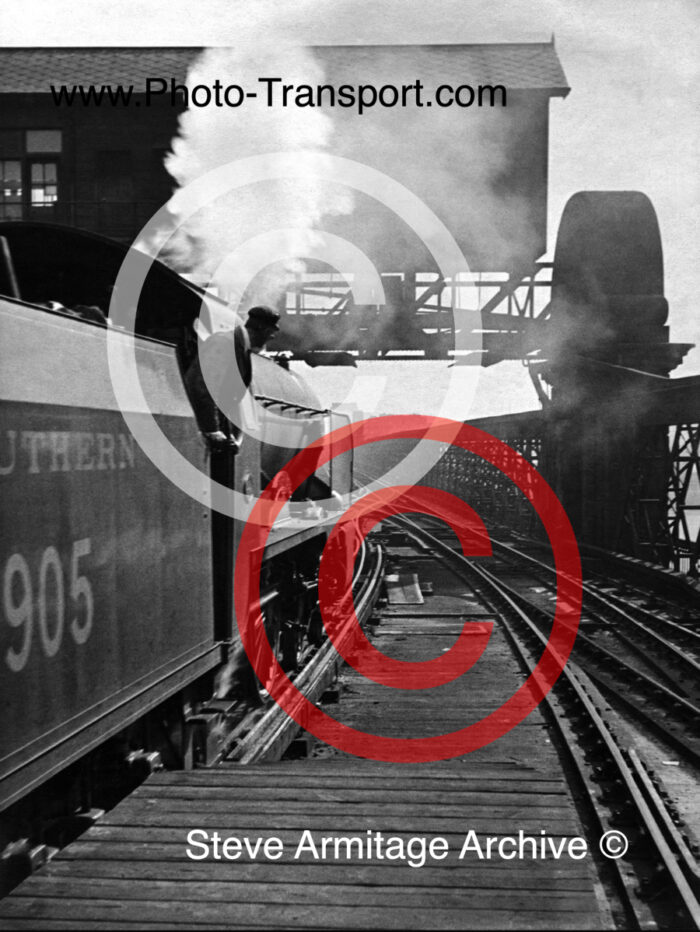 Southern Railway Class "V" 4-4-0 No.905 "Tonbridge" at Charing Cross Station,London.