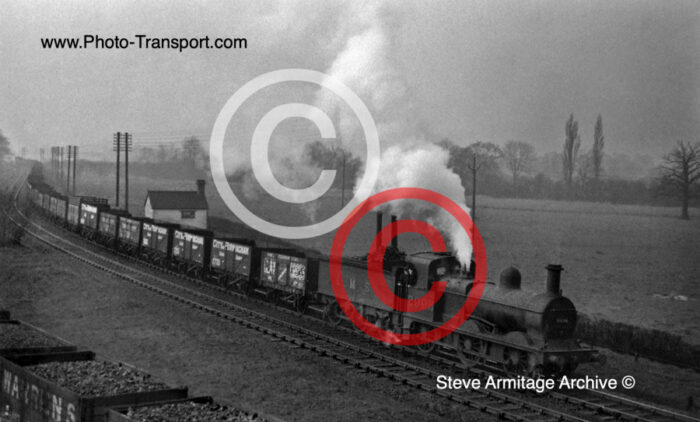 Ex Midland Railway Johnson "2" Class 0-6-0 No.2998 at Whiteacre Junction,Warwickshire.