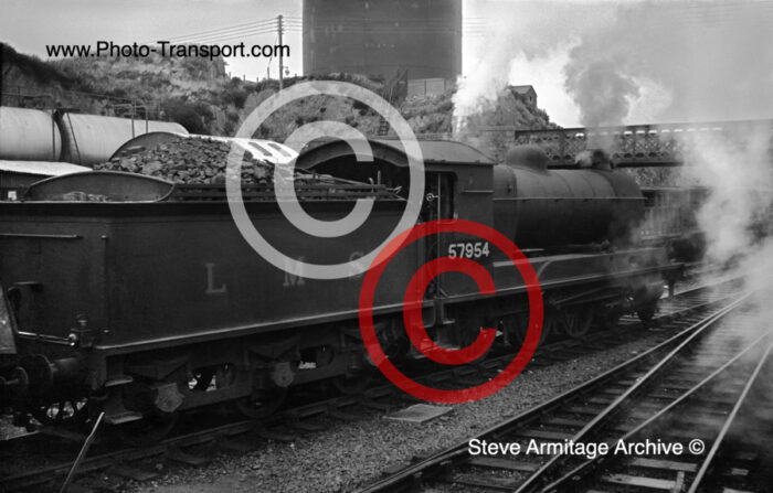 Ex Highland Railway "Clan Goods" 4-6-0 No.57954 at Kyle of Lochalsh,Ross Cromarty.