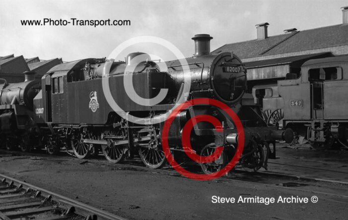BR "Standard 3" Class 2-6-2 Tank No.80027 at unknown location possibly Swindon in May 1952.