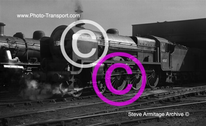 Ex LMS "Patriot" Class 4-6-0 No.45517 at Rhyl MPD on Sunday 20.5.1956.