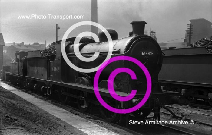 Ex Great Central Railway "J11" Class 0-6-0 No.64442 at Barnsley MPD in 1957.