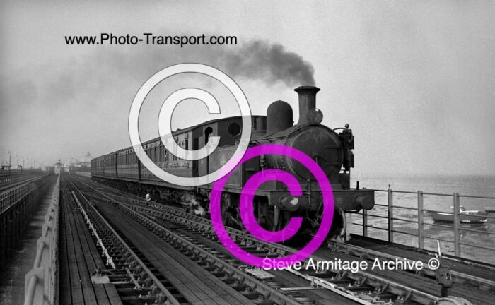 Ex London & South Western Railway "O2" Class 0-4-4 Tank No.35 "Freshwater" at Ryde Esplanade,Isle of Wight