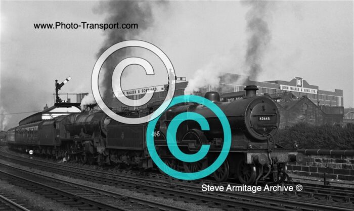 Ex LMS "2P" Class 4-4-0 No.40645 (pilot) & Ex LMS "Royal Scot " Class 4-6-0 No.46145 "The Duke of Wellington`s Regiment"