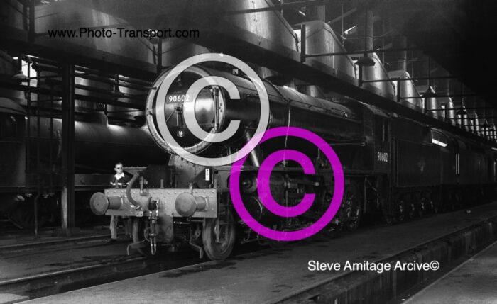 Ex works "WD" Class 2-8-0 No.90602 at Doncaster MPD(36A).