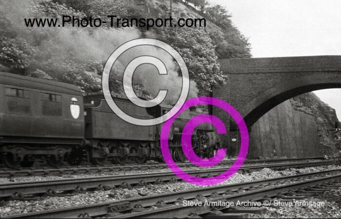 Unidentified ex-LMS "Crab" Class 2-6-0 No.428xx at Horbury Addingford Cutting