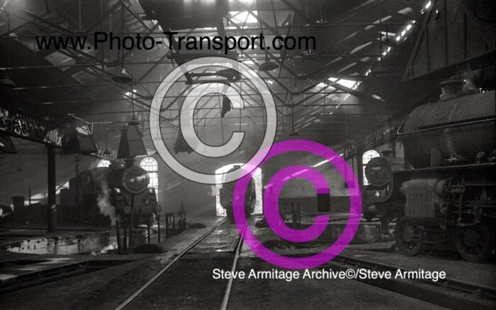 Unidentified BR "Standard 4" Class 2-6-0,BR "9F" Class 2-10-0 No.92074,Ex-LMS "Black 5” Class 4-6-0 No.44893 and ex-LNER "B1" Class 4-6-0 No.Departmental 30 (previously 61050) taken at Canklow MPD,Rotherham  on Wednesday 27th April 1966.