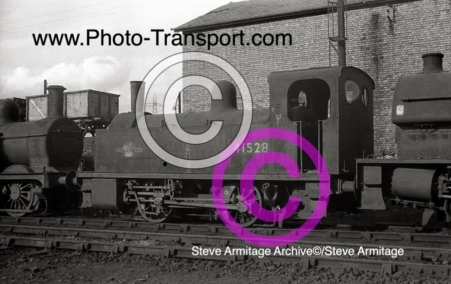 Ex-Midland Railway Deeley "OF" Class 0-4-0 Tank No.41528 at Canklow MPD,Rotherham on Wednesday 27th April 1966.