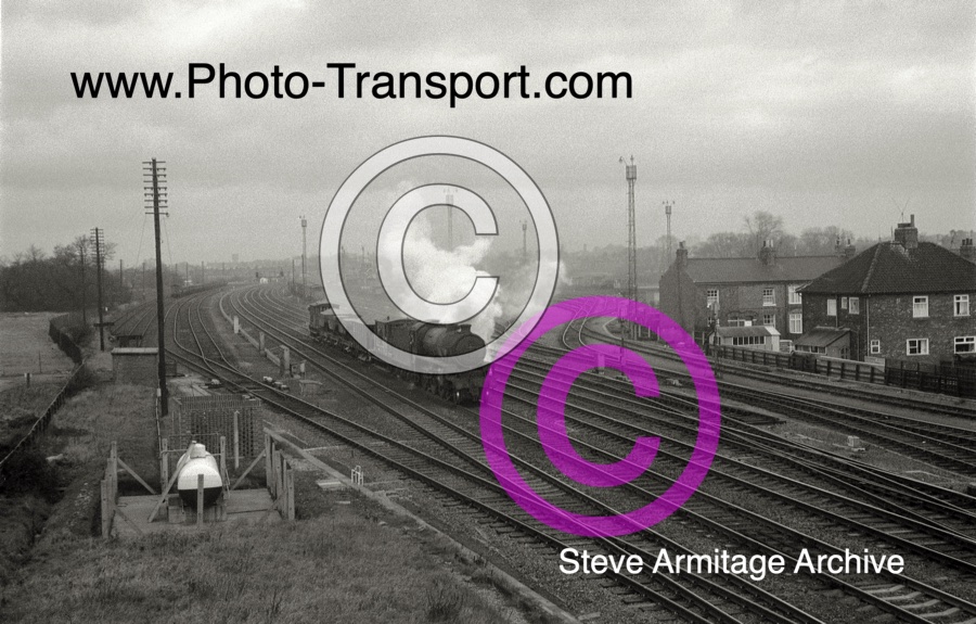 Ex-LNER "B1" Class 4-6-0 No.61012 (formerly named "Puku") at Dringhouses Yard,York on Monday 6th February 1967.