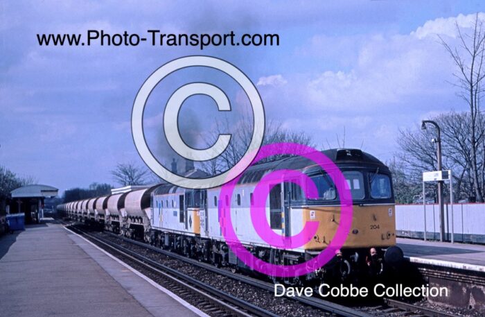 Class 33’s Nos. 33204 & 33050 - On a double header stone train passing through Lee Station,SE London - Undated