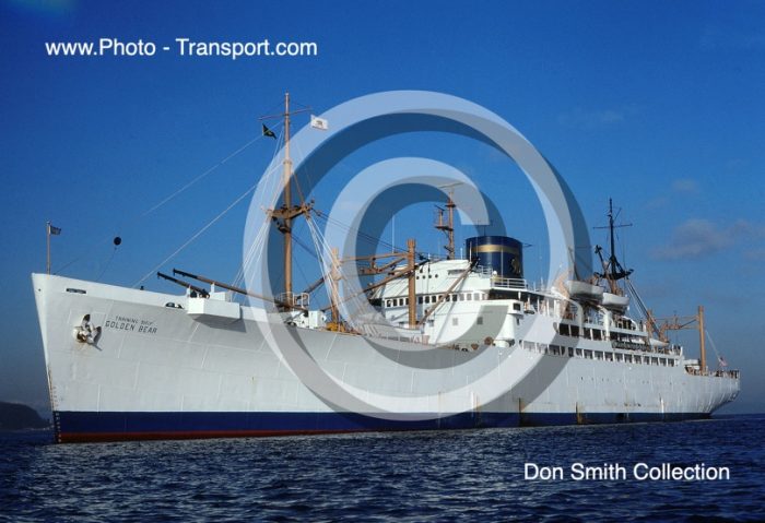 GOLDEN BEAR - Training Ship - ex Crescent City / ex Delorleans