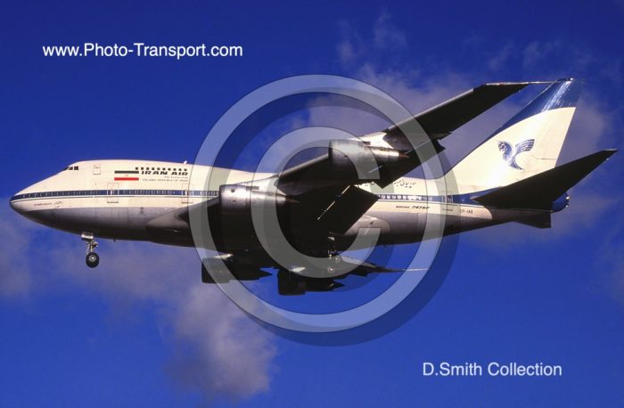 Boeing 747 SP       EP-IAP        Iran Air  named Khorosan