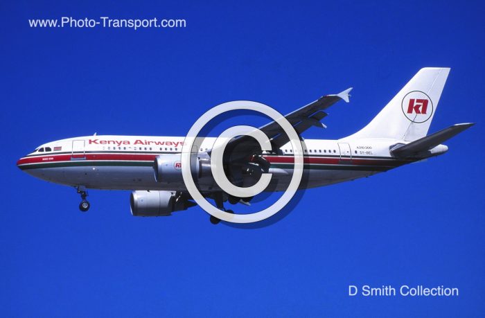 Airbus A310-304    5Y-BEL    Kenya Airways   named Nyayo Star
