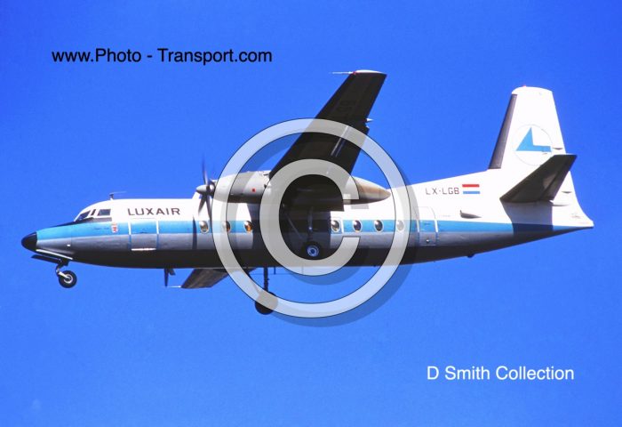 Fokker F50    LX-LGB      LuxAir  (Luxembourg Airlines)