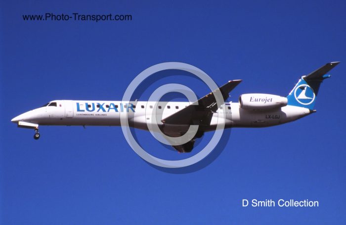 Embraer - EMB-145 LU         LX-LGJ          Luxair - Luxembourg Airlines