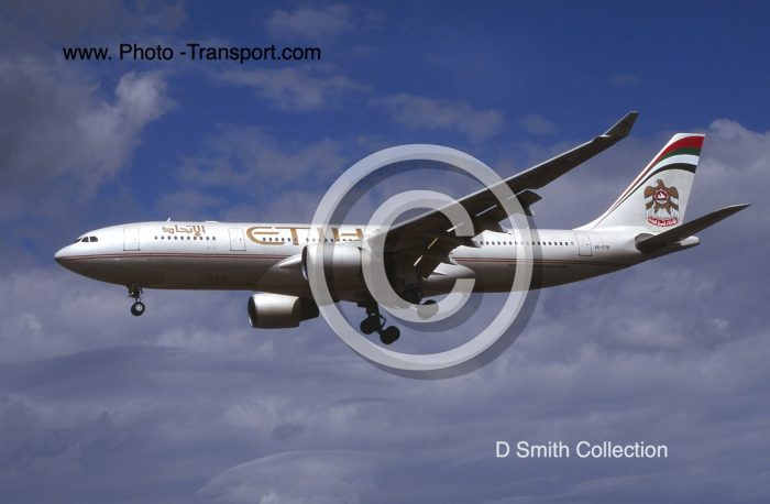 Airbus A330-223     A6-EYB        Etihad Airways