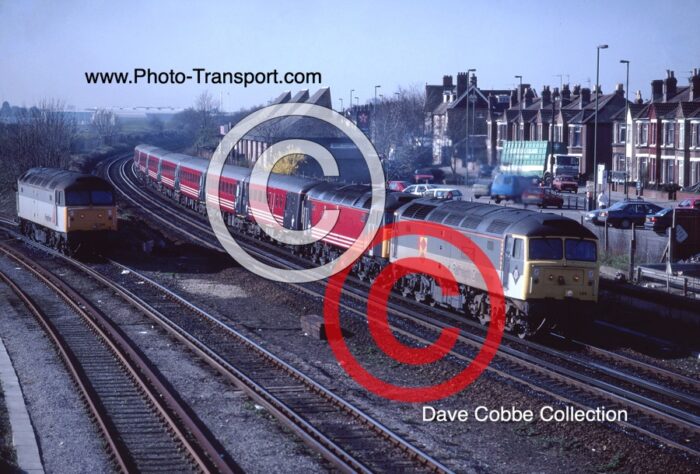 CLASS 47's No.47146(Railfreight Distribution  Livery) and 47845 County of  Kent -  Virgin Livery