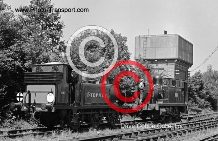 London Brighton & South Coast Railway A1X Stroudley Terrier 0-6-0T No.55 & NLR Goods Loco 0-6-0T No.2650