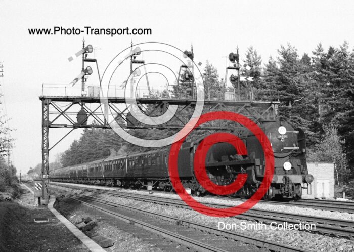 Merchant Navy Class rebuilt 4-6-2 No.34026 Yes Tor on an express - Hook area
