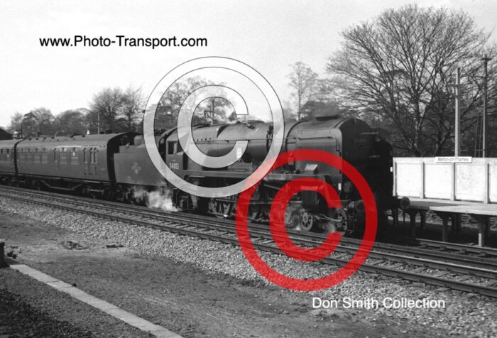 West Country rebuilt 4-6-2 No.34013 Okehampton at Walton On Thames