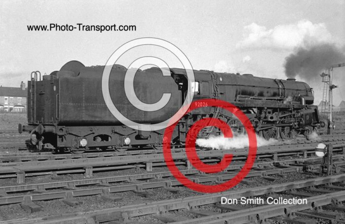 BR Standard  9F 2-10-0 No.92026  light engine at Chester - 26.2.1967