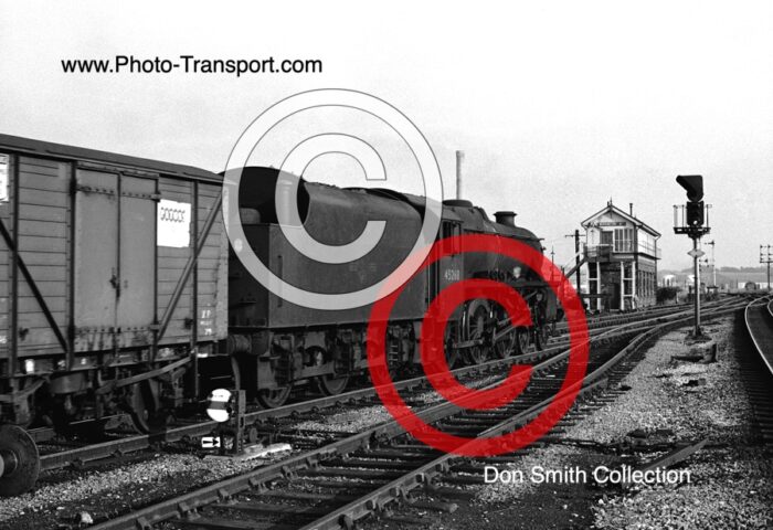 LMS Stanier Black 5 4-6-0 No.45268 approaches Warrington No.1 Box