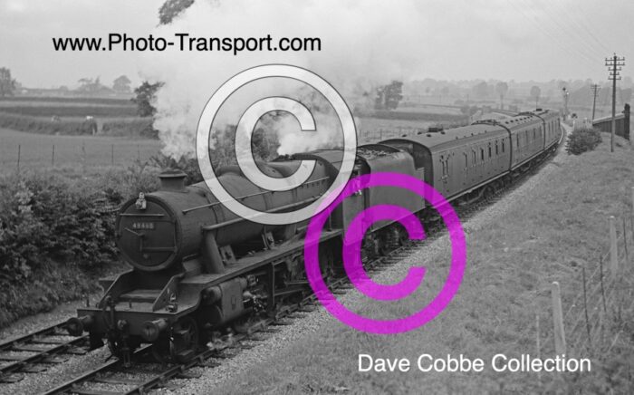 LMS Stanier Class 8F No.48468 on a passenger service on the Somerset & Dorset Railway - Pre 1968
