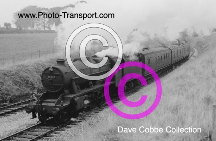 LMS Stanier Class 8F No.48468 on a passenger service on the Somerset & Dorset Railway - Pre 1968