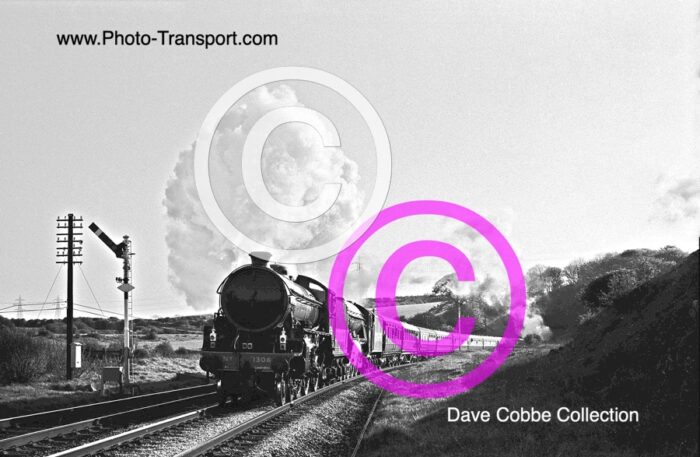 Thompson Class B1 4-6-0 No.1306 double heads with LNER A3 4-6-2 No.4472 Flying Scotsman Nr.Ruabon - no date