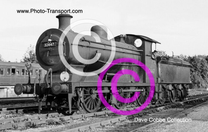LB&SCR Billinton C2X 0-6-0 No.32447 light engine at Oxted - 2.10.1954