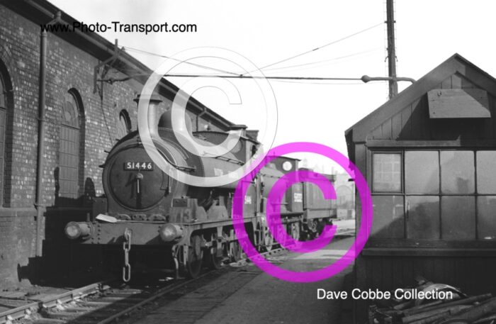 LYR Class 25 0-6-0 No.51446 at Crewe Works  -1950’s - Rebuilt as Class 23 0-6-0ST in March 1898  then became after 1923 grouping No.11446  Renumbered 51446  - September 1948  Withdrawn March 1962