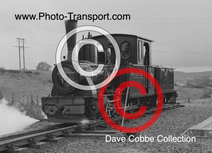 Brecon Mountain Railway  0-6-2 Well Tank with Tender  - Graf Schwerin - Lowtz   at Pant before Station complex was built - 31.10.1982