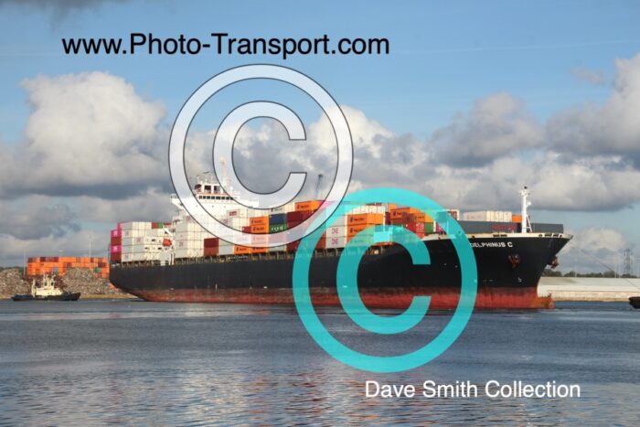 DELPHINUS - C - Containership - Upper Turning Ground,Southampton 23.5.2024 - IMO 9337652 - ex NYK Delphinus