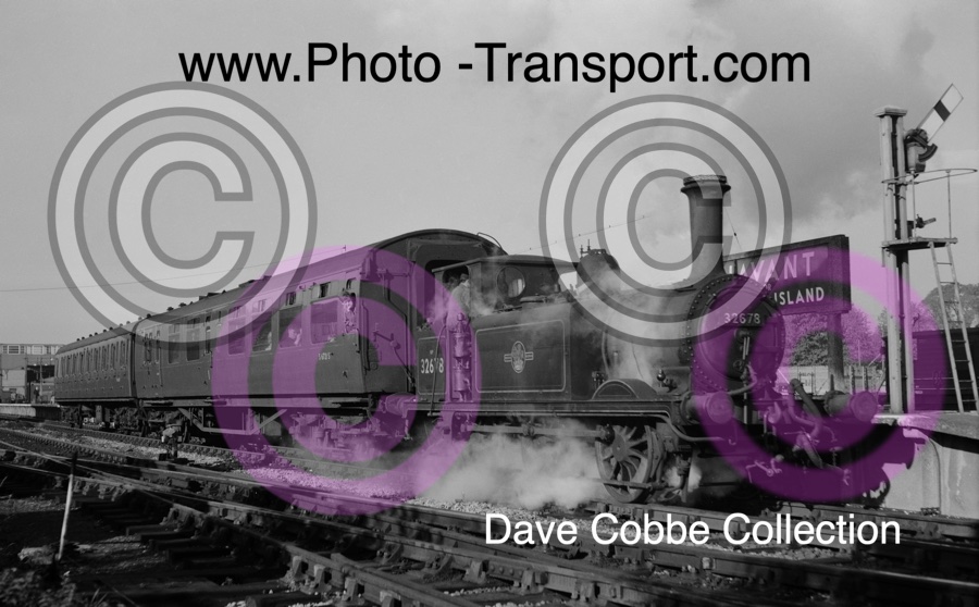 LBSCR AIX 0-6-0T No.32678 about to depart from Havant Station for Hayling Island - Pre 1964