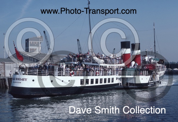 P.S.Waverley - Preserved Paddle Steamer - Passenger Ship - At Whitstable,Kent - 1986 - IMO 5386954