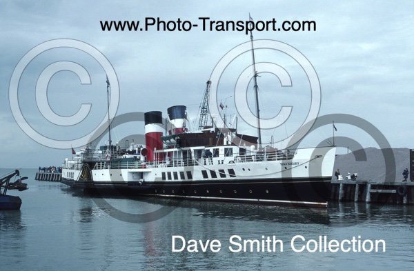 P.S.Waverley - Preserved Paddle Steamer - Passenger Ship - Docked Whitstable,Kent - 1993 - IMO 5386954