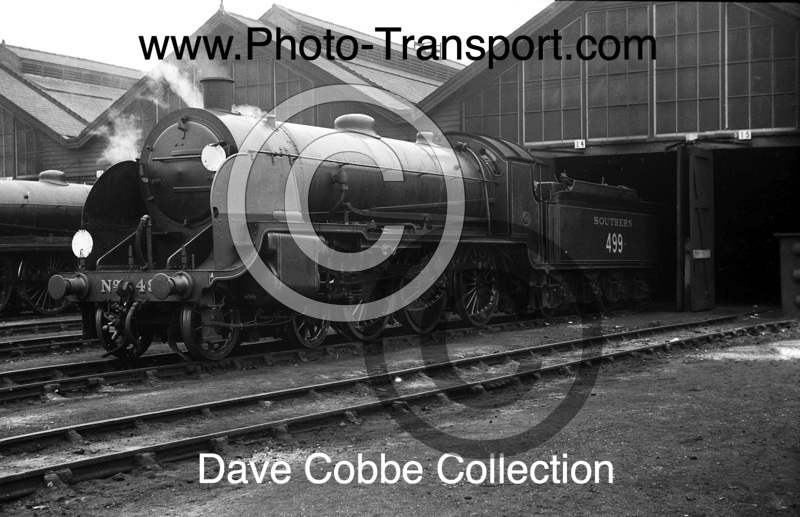 Southern Region “S15” Class 4-6-0 No.499 at Nine Elms Shed (70A) - Pre 1948