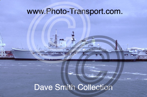 HMS Ark Royal R07 Aircraft Carrier - Invincible Class - Docked Portsmouth - 2007 - IMO 8949575